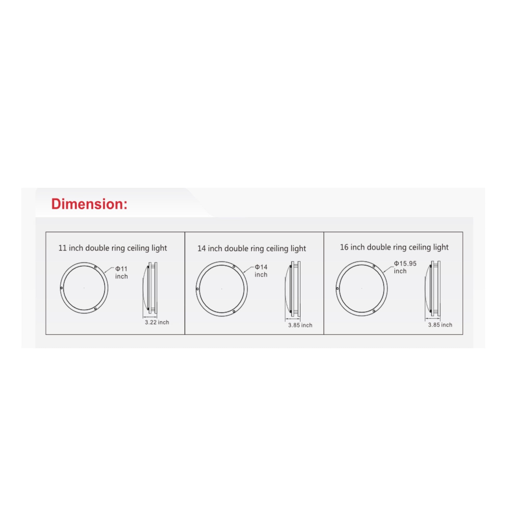 11" Flush Mount LED 3CCT 18W - Light52.com