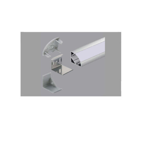 Corner Linear Channels with diffuse covers inside - Light52 - LED Lighting Electrical Suppliers
