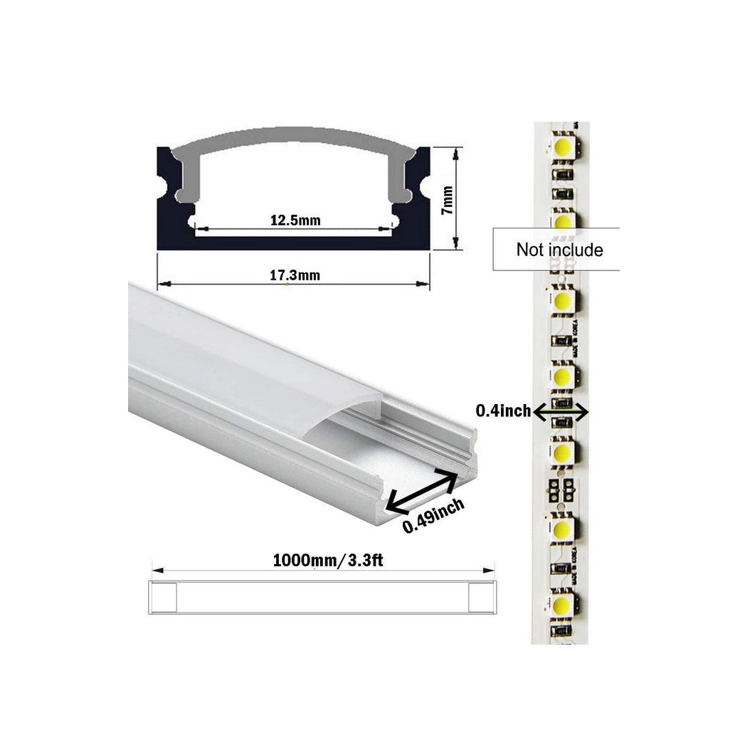 Shallow Linear Channels with diffuse covers - Light52 - LED Lighting Electrical Suppliers