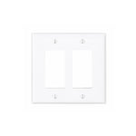2Gang Wall Plates, White Eaton - Light52 - LED Lighting Electrical Suppliers