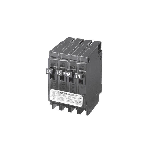 Q21515CTNC - Siemens Quad 15/15/15/15 amp Circuit Breaker - Light52 - LED Lighting Electrical Suppliers