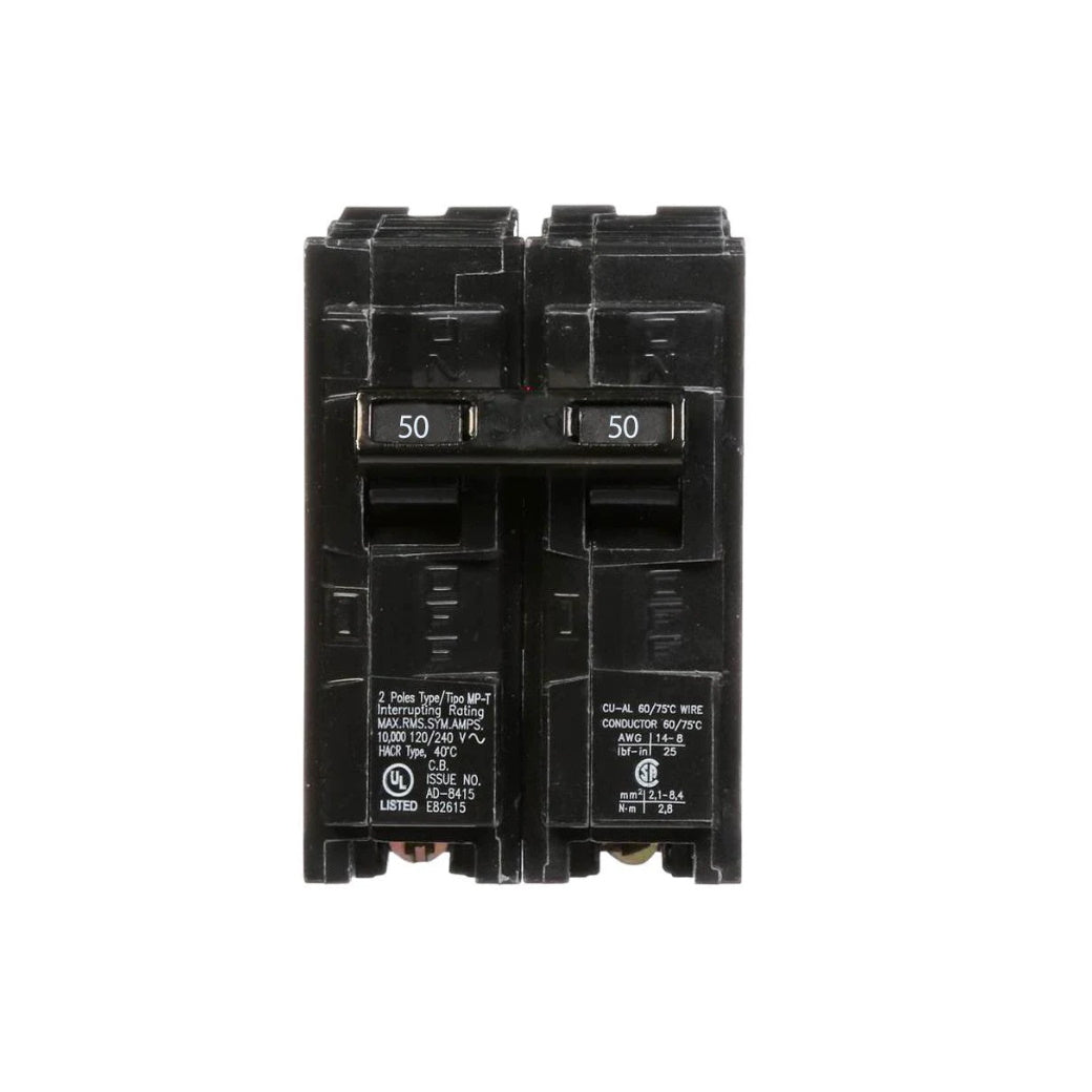 Q250 - Siemens 50 Amp Double Pole Circuit Breaker - Light52 - LED Lighting Electrical Suppliers