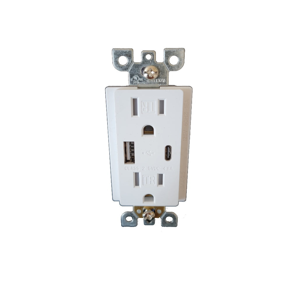 Decora USB + C Charger & Duplex Receptacle