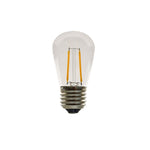 LED S14 Medium Base Light Bulb - Warm White - 2 Filament - 2 Watt