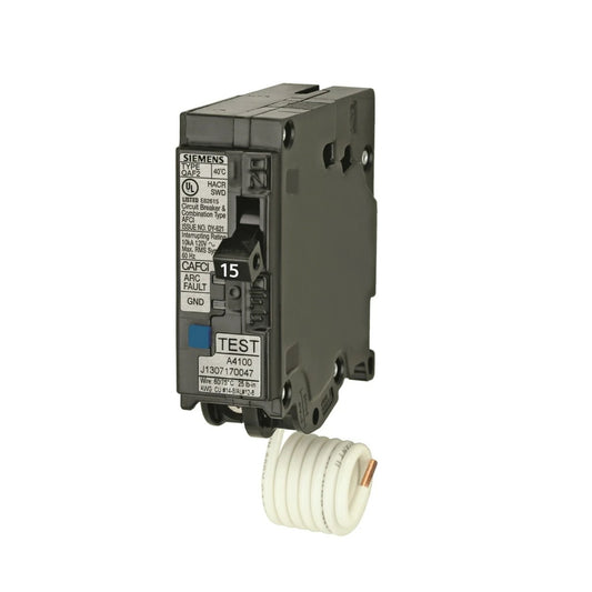 Siemens QA115AFCCSA 15-Amp Single Pole Arc Fault AFCI Breaker