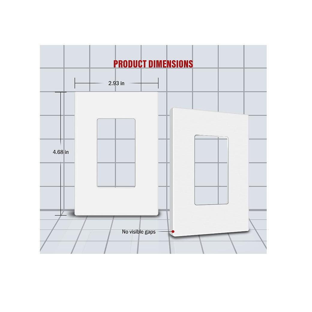 single gang screwless plate - Light52.com "2 gang screwless wall plate" "screwless wall plates how to install" "best screwless wall plates" "screwless wall plate removal" "leviton screwless wall plate" "leviton screwless wall plate 10 pack" "eaton screwless wall plate" "lutron screwless wall plate"