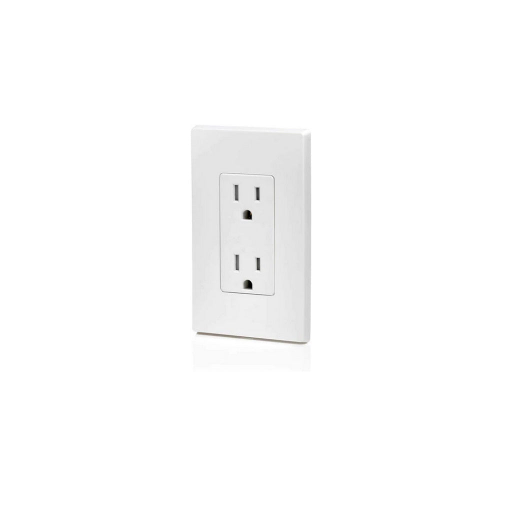 T5325-W 15 Amp 125 Volt, TR, Decora Duplex (White) wall plates - Light52 - LED Lighting Electrical Suppliers