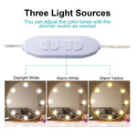 Vanity Mirror Light 10 Bulb USB 3 Color modes dimmable - Light52.com